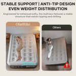 OlarHike Inflatable Mattress, Air Bed Double with Built-in Electric Pump, King Size Blow Up Self Inflating Guest Airbed with Flocked Surface for Camping or Home Use, 190cm L x 140cm W x 46cm H(Black)  Amazon.co.uk: Home & Kitchen - Image 3