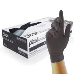 Unigloves Black Pearl Nitrile Examination Gloves - Multipurpose, Powder Free and Latex Free Disposable Gloves - Box of 100 Gloves, Black, Large (GP0034)  Amazon.co.uk: Business, Industry & Science