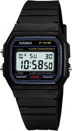 CASIO STANDARD DIGITAL WATCH WITH LED-LIGHT F-91W-1JF  Amazon.co.uk: Fashion
