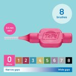TePe Interdental Brushes | Type Original | Pink | Size 0 (0.4mm) | 1 Pack of 8 Brushes : Amazon.co.uk: Health & Personal Care - Image 2