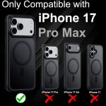 OLIVIC® Case Compatible with i Phone 17 Pro max Case Black Matte, Magsafe Magnet [AI Camera Button] Anti Scratch, Rubber Oil Coating, Shockproof, Raised Edges, Bumper Cover Amazon.co.uk: Electronics & Photo - Image 3