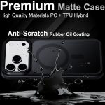 OLIVIC® Case Compatible with i Phone 17 Pro max Case Black Matte, Magsafe Magnet [AI Camera Button] Anti Scratch, Rubber Oil Coating, Shockproof, Raised Edges, Bumper Cover Amazon.co.uk: Electronics & Photo - Image 4